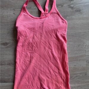 Salmon color  Ribbed Lululemon Women's Tank Top